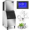 VEVOR Commercial Ice Maker Machine, 110V 550LBS/24H 350LBS Large Storage Ice Machine, ETL Approved, Advanced LCD Panel, SECOP Compressor, Air Cooled,