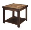 Bridgevine Home Sausalito 24" Side Table, No Assembly Required, Whiskey Finish