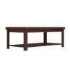 Bridgevine Home Sausalito 48" Coffee Table, No Assembly Required, Whiskey Finish