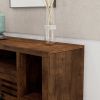 Bridgevine Home Sausalito 64 inch TV Stand Console for TVs up to 70 inches, No Assembly Required, Whiskey Finish