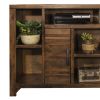 Bridgevine Home Sausalito 64 inch TV Stand Console for TVs up to 70 inches, No Assembly Required, Whiskey Finish