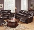 Motion Loveseat 1pc Couch Living Room Furniture Brown Bonded Leather