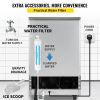 VEVOR 110V Commercial Ice Maker Machine 120-130LBS/24H with 33LBS Bin, Stainless Steel Automatic Operation Under Counter Ice Machine for Home Bar, Inc