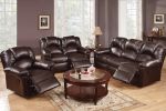 Motion Loveseat 1pc Couch Living Room Furniture Brown Bonded Leather
