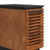 Bridgevine Home Graceland 13" Chairside Table, Fully Assembled, Black with Bourbon Finish