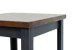 Bridgevine Home Essex 24 inch Side Table, No Assembly Required, Black and Whiskey Finish