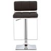 Black and Chrome Adjustable Bar Stool