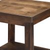 Bridgevine Home Sausalito 24" Side Table, No Assembly Required, Whiskey Finish