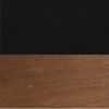 Bridgevine Home Graceland 24" Side Table, Fully Assembled, Black with Bourbon Finish