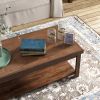 Bridgevine Home Sausalito 48" Coffee Table, No Assembly Required, Whiskey Finish