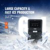VEVOR Countertop Ice Maker, 62lbs in 24Hrs, Auto Self-Cleaning Portable Ice Maker with Water Filling Pipe, Water Filter and Drainpipe, Automatic Water