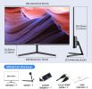 Sansui Monitor 22 Inch IPS 75Hz FHD 1080P HDMI VGA Ports Computer Monitor Ultra-Thin Tilt Adjustable VESA Mount Compatible with Eye Comfort 178¬∞ Wide