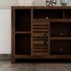 Bridgevine Home Sausalito 64 inch TV Stand Console for TVs up to 70 inches, No Assembly Required, Whiskey Finish