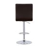 Waffle Black and Chrome Adjustable Bar Stool (Set of 2)