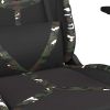 Gaming Chair with Footrest Black and Camouflage Faux Leather
