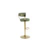 Bar Stools with Back and Footrest Counter Height Dining Chairs (1PCS/CTN)