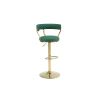 Bar Stools with Back and Footrest Counter Height Dining Chairs (1PCS/CTN)