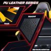 Video Game Chairs for Adults, PU Leather Gaming Chair with Footrest, 360¬∞Swivel Adjustable Lumbar Pillow Gamer Chair, Comfortable Computer Chair for