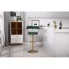 Bar Stools with Back and Footrest Counter Height Dining Chairs (1PCS/CTN)