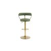 Bar Stools with Back and Footrest Counter Height Dining Chairs (1PCS/CTN)
