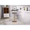 Bar Stools with Back and Footrest Counter Height Dining Chairs (1PCS/CTN)