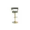 Bar Stools with Back and Footrest Counter Height Dining Chairs (1PCS/CTN)
